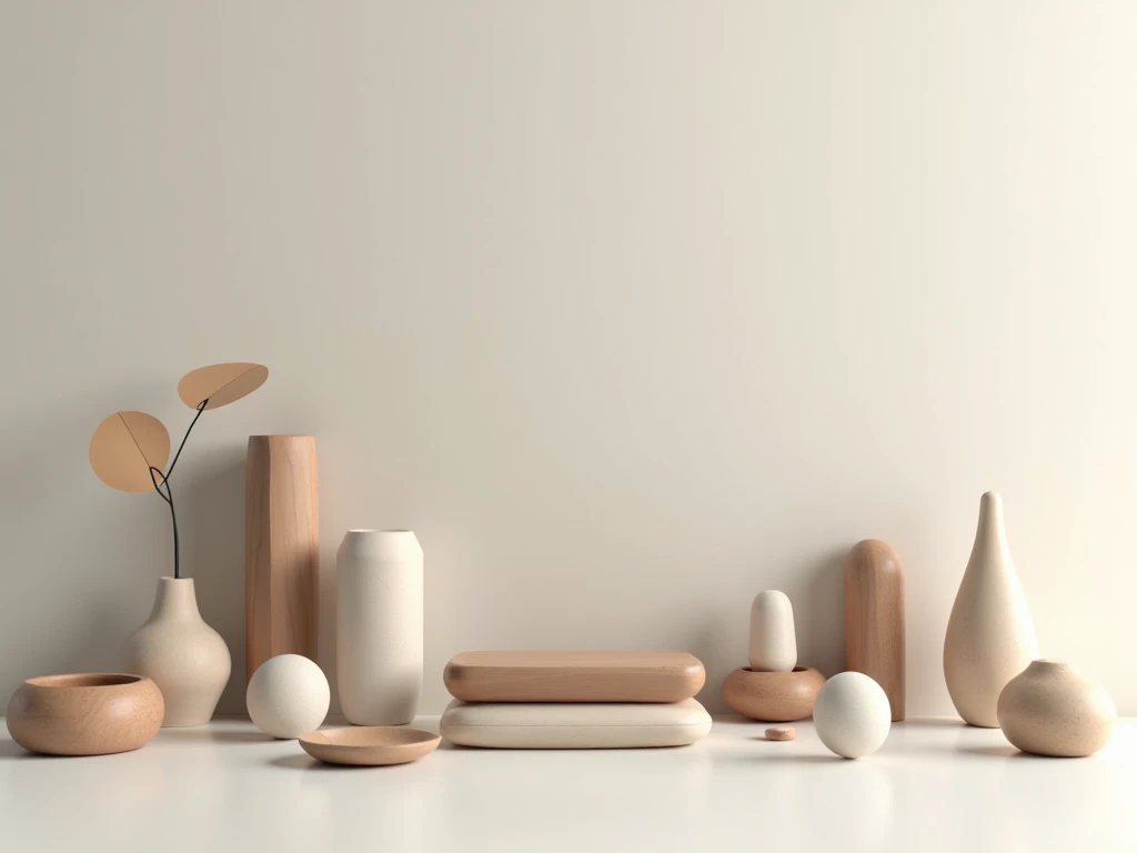 Minimalistische bureau decoratie collectie